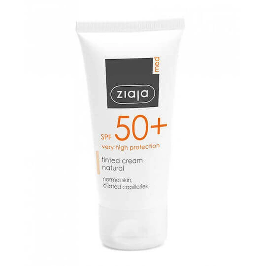 Ziaja Солнцезащитный крем для лица SPF50 с цветом 50 мл: цены и характеристики