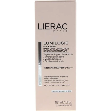 Lierac Lumilogie Double Concentrate 24-годинний флюїдний крем для обличчя проти недосконалостей з вітаміном Е 2х15мл: ціни та характеристики