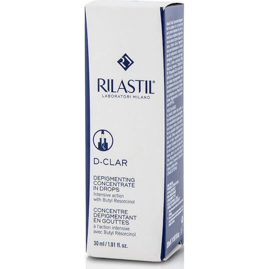 Rilastil D-Clar Depigmenting Depigmenting in Drops Увлажняющая и антивозрастная сыворотка для лица с витамином С и ниацинамидом для сияния и пигментных пятен 30 мл: цены и характеристики