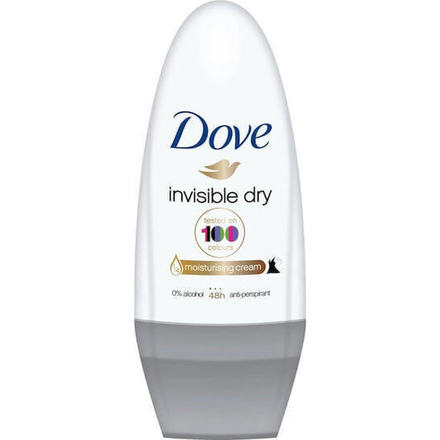 Дезодорант Dove Invisible Dry 100 Colour Tested Дезодорант-рулон 48 год 50 мл: ціни та характеристики