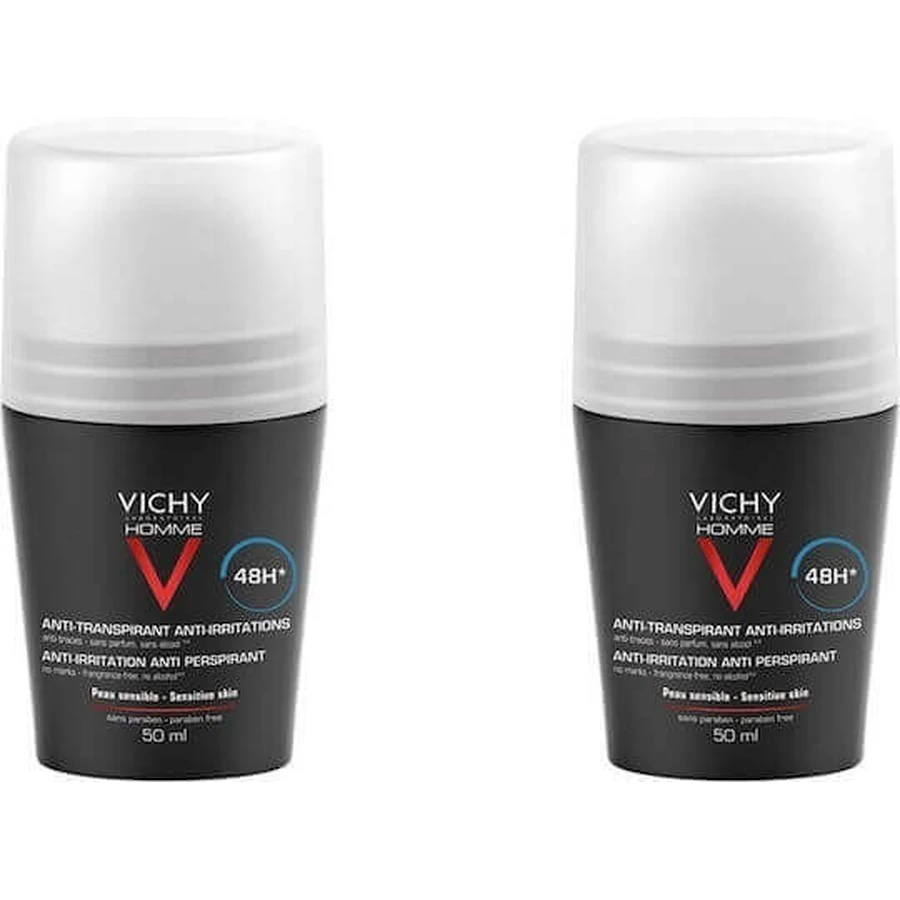 Vichy Homme Дезодорант 48ч ролл-он 2х50мл: цены и характеристики