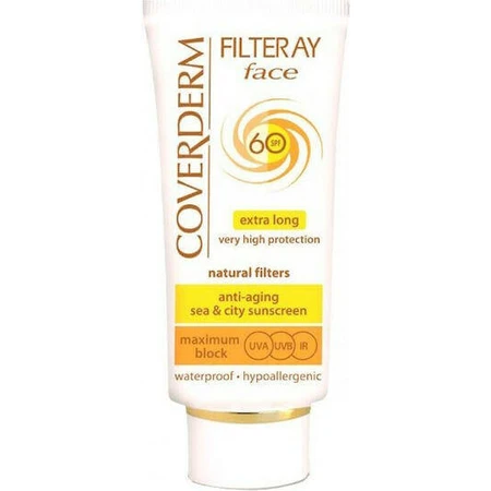 Coverderm Водостойкий солнцезащитный крем для лица SPF60 с цветом 50 мл: цены и характеристики
