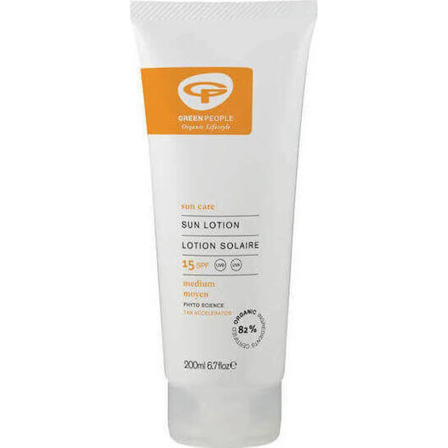 Водостійкий сонцезахисний лосьйон для тіла Green People SPF15 200 мл: ціни та характеристики