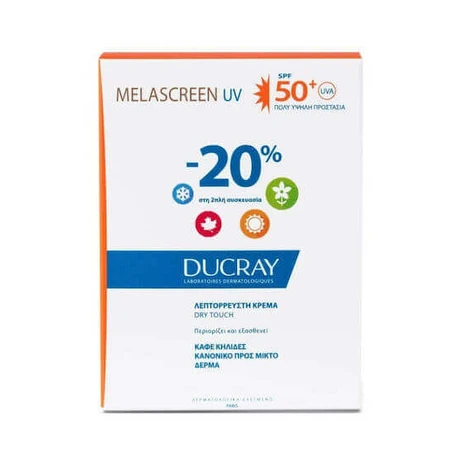 Ducray Melascreen UV Light Melascreen UV Light Водостойкий солнцезащитный крем для лица для нормальной и комбинированной кожи Защита от солнца (SPF) 50 80 мл: цены и характеристики