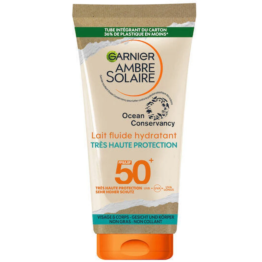 Garnier Ambre Solaire Сонцезахисний лосьйон для обличчя та тіла SPF50 175 мл: ціни та характеристики