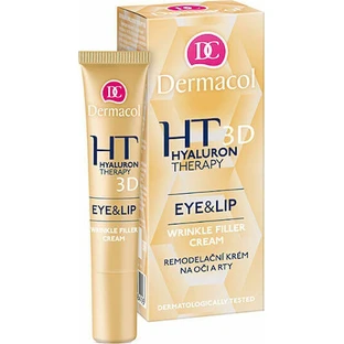 Dermacol 3D Hyaluron Therapy Увлажняющий и тонизирующий крем для глаз и губ с гиалуроновой кислотой 15 мл