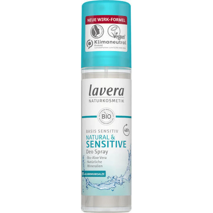 Дезодорант-спрей Lavera Basis Basis Sensitiv Natural & Sensitive Natural 48h Дезодорант-спрей без алюмінію 75 мл: ціни та характеристики