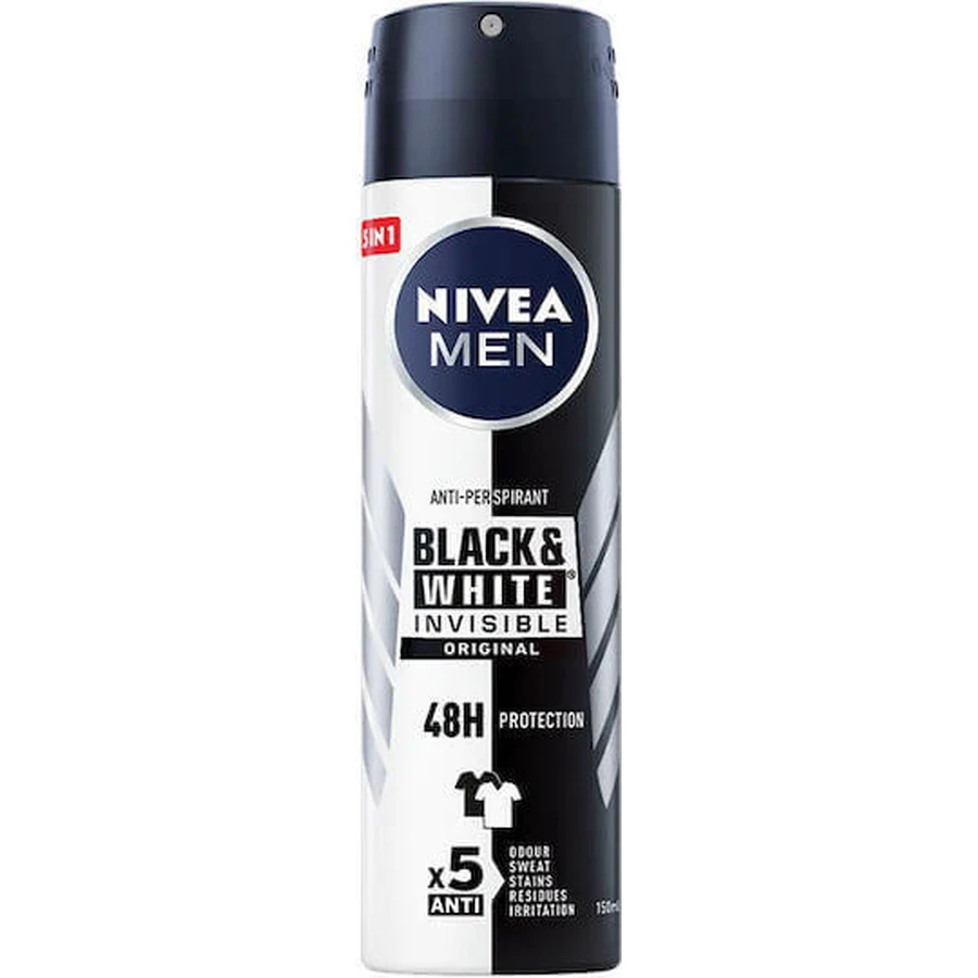 Nivea Black & White Invisible Original Дезодорант-рулон 48 год 50 мл: ціни та характеристики