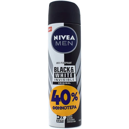 Nivea Black & White Invisible Original Дезодорант-рулон 48 год 50 мл: ціни та характеристики