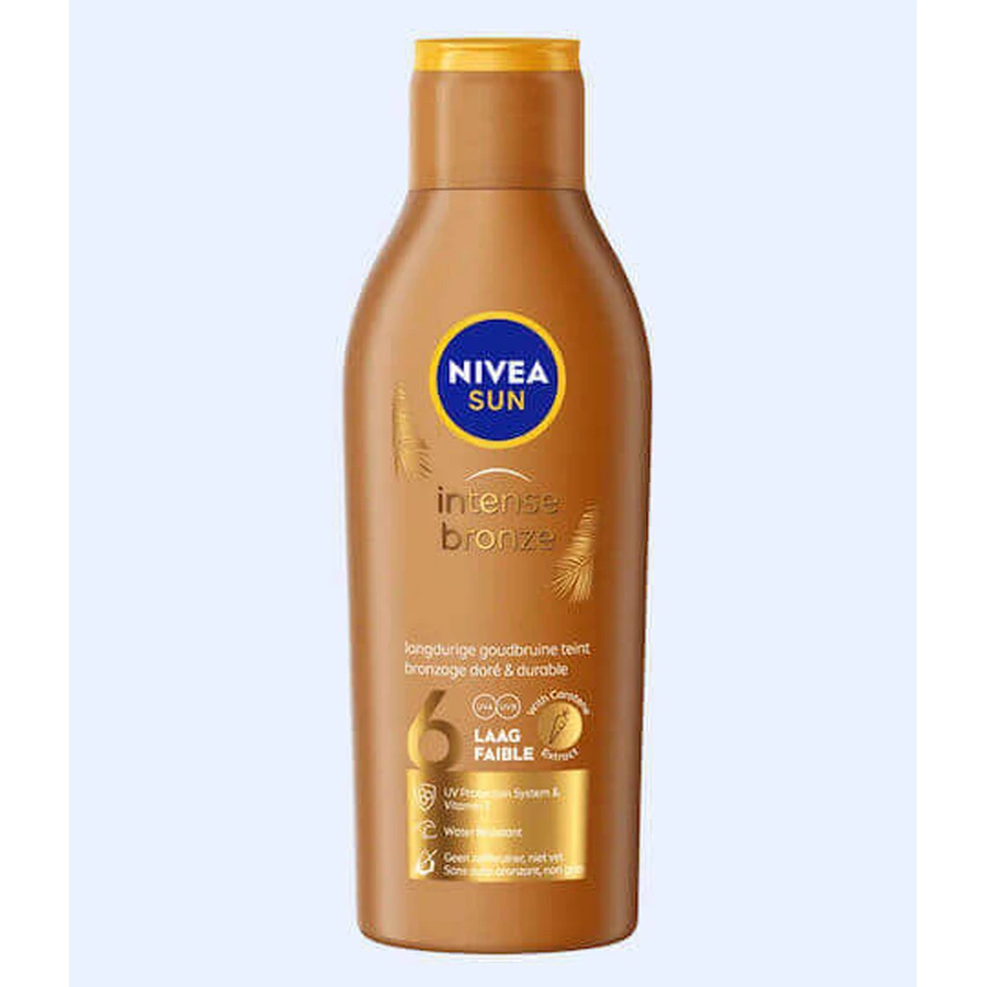 Nivea Інтенсивний бронзовий водостійкий сонцезахисний лосьйон для тіла SPF6 200 мл: ціни та характеристики