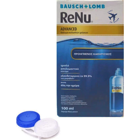 Розчин для контактних лінз Bausch & Lomb ReNu підвищеної безпеки на борту 100 мл: ціни та характеристики