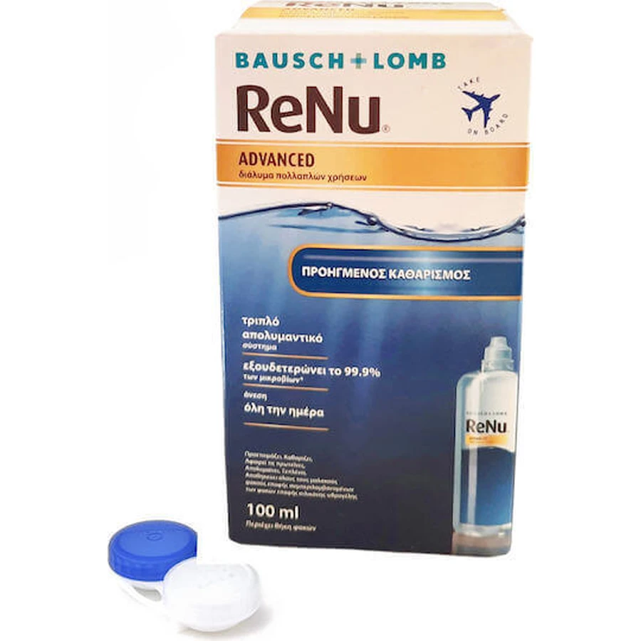 Розчин для контактних лінз Bausch & Lomb ReNu підвищеної безпеки на борту 100 мл: ціни та характеристики
