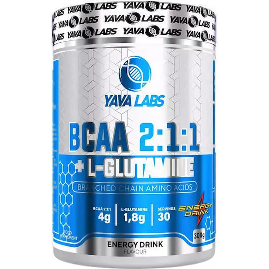 Yava Labs Bcaa 2:1:1 Bcaa 2:1:1 + L-глютамин 300гр 500мл Енергетичний напій: ціни та характеристики
