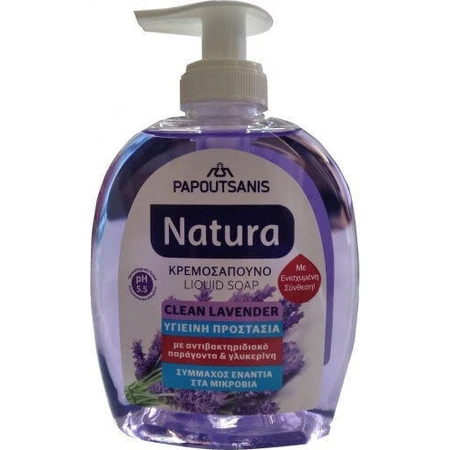 Мило-крем Papoutsanis Natura Clean Лаванда 300мл: ціни та характеристики