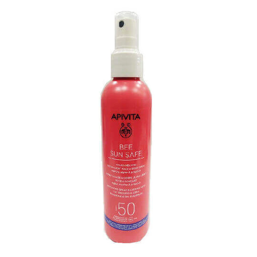 Apivita Bee Sun Safe Hydra Melting Ultra Light Water Resistant Sunscreen Lotion for Face and Body SPF50 in Spray 200ml: цены и характеристики