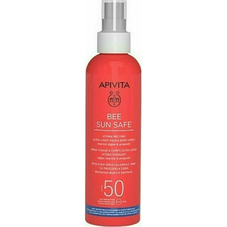 Apivita Bee Sun Safe Hydra Melting Ultra Light Water Resistant Sunscreen Lotion for Face and Body SPF50 in Spray 200ml: цены и характеристики