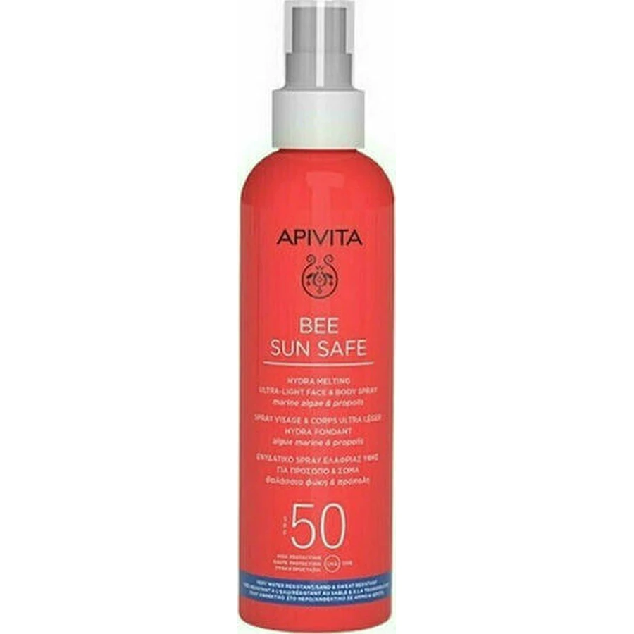 Apivita Bee Sun Safe Hydra Melting Ultra Light Water Resistant Sunscreen Lotion for Face and Body SPF50 in Spray 200ml: цены и характеристики