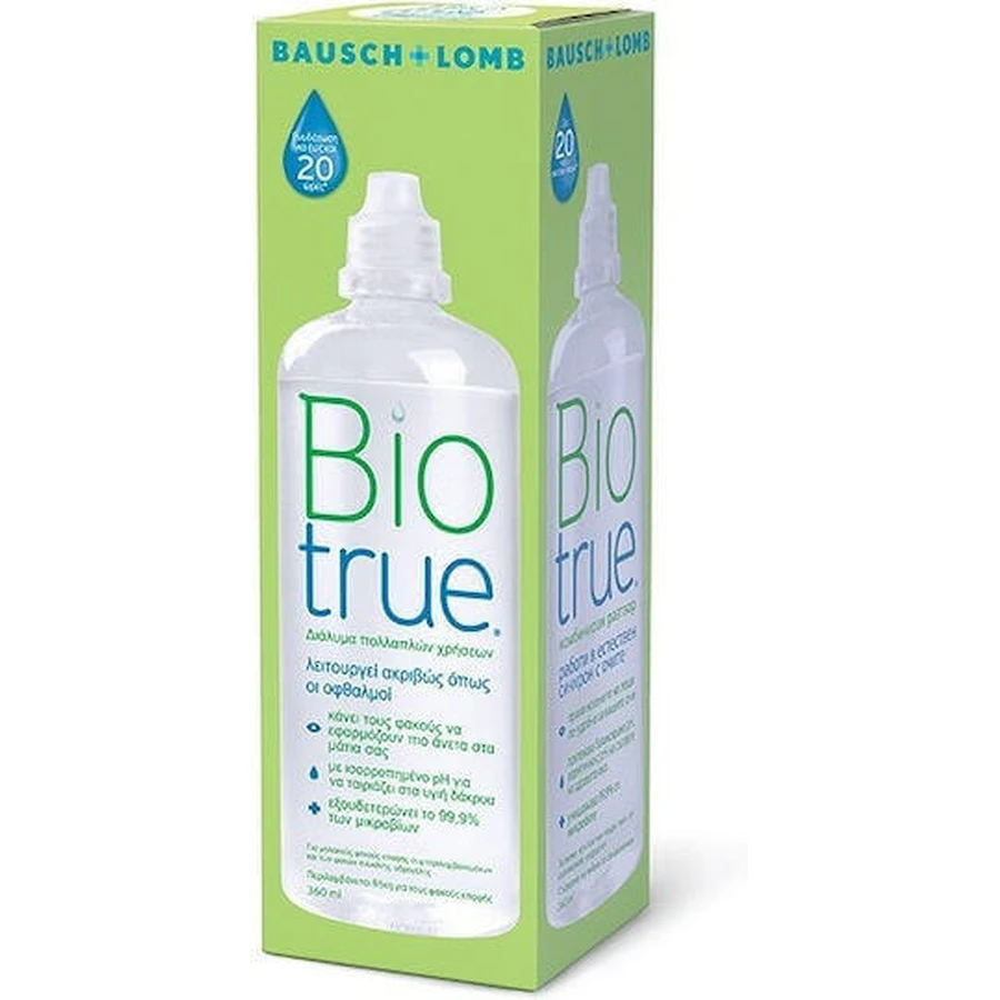 Розчин для контактних лінз Bausch & Lomb Biotrue 360 мл: ціни та характеристики