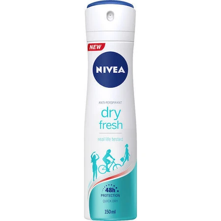 Nivea Dry Fresh Quick Dry Антиперспирант дезодорант 48ч дезодорант-спрей 150мл: цены и характеристики