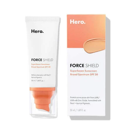 Герой. Крем для обличчя Force Shield Superbeam Мінеральний сонцезахисний крем SPF30 50мл: ціни та характеристики