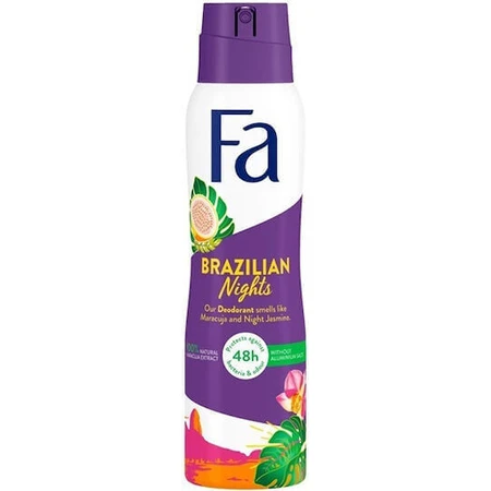Fa Brazilian Nights Deodorant 48h Дезодорант-спрей без алюминия 150 мл: цены и характеристики