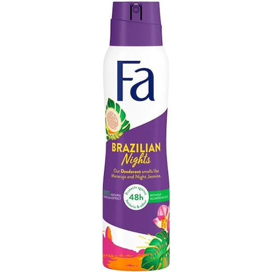 Fa Brazilian Nights Deodorant 48h Дезодорант-спрей без алюминия 150 мл: цены и характеристики