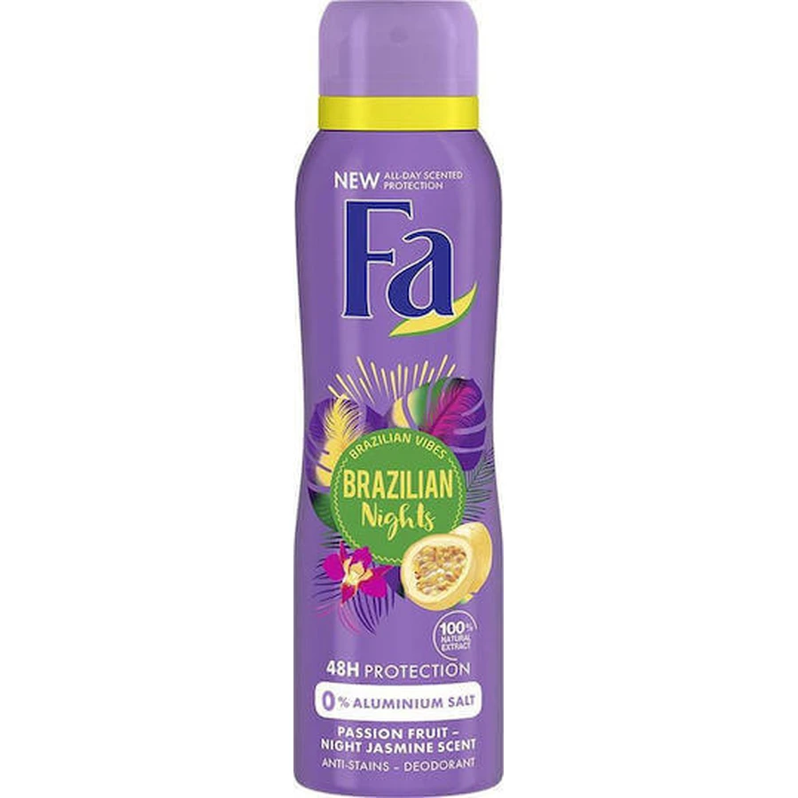 Fa Brazilian Nights Deodorant 48h Дезодорант-спрей без алюминия 150 мл: цены и характеристики