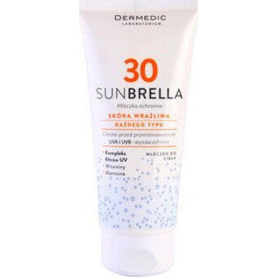 Сонцезахисний лосьйон для тіла Dermedic Sunbrella SPF30 200г: ціни та характеристики