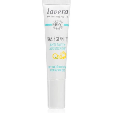 Зволожуючий та омолоджуючий крем для шкіри навколо очей Lavera Basis Sensitive Q10 15 мл: ціни та характеристики