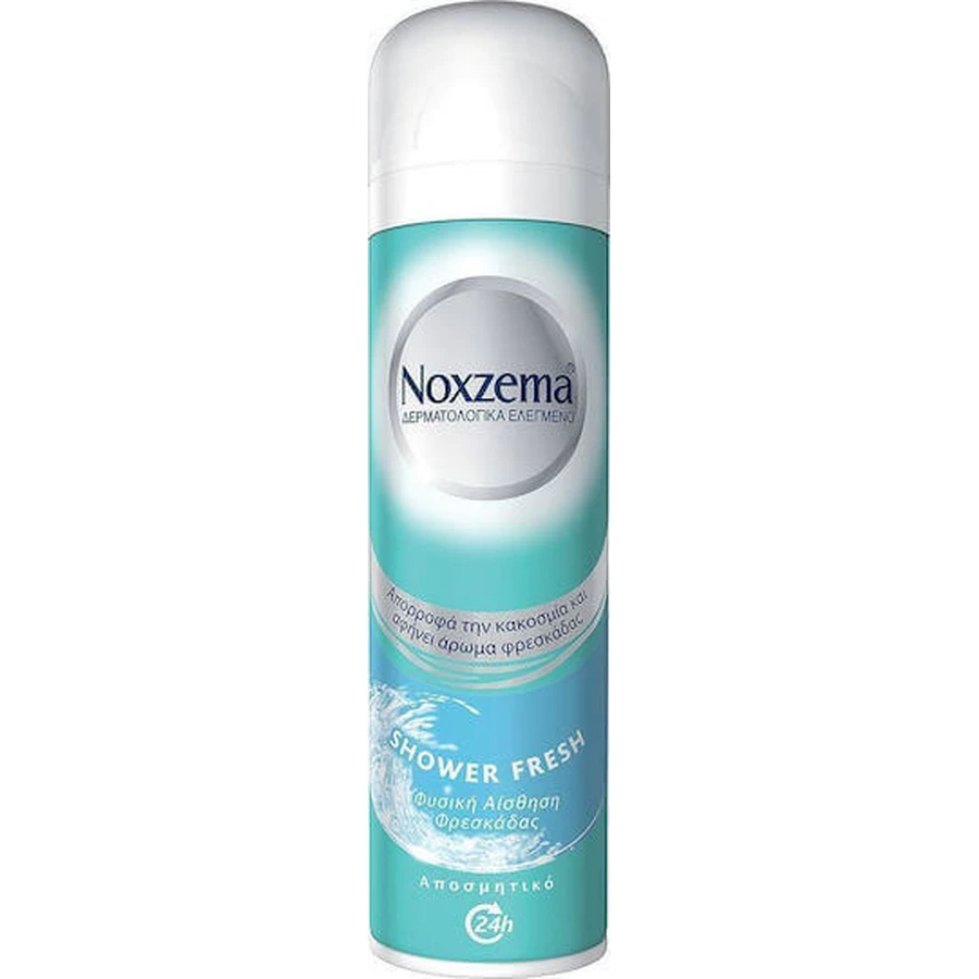 Натуральний дезодорант-антиперспірант Noxzema Shower Fresh 24h Deodorant Spray 150 мл: ціни та характеристики