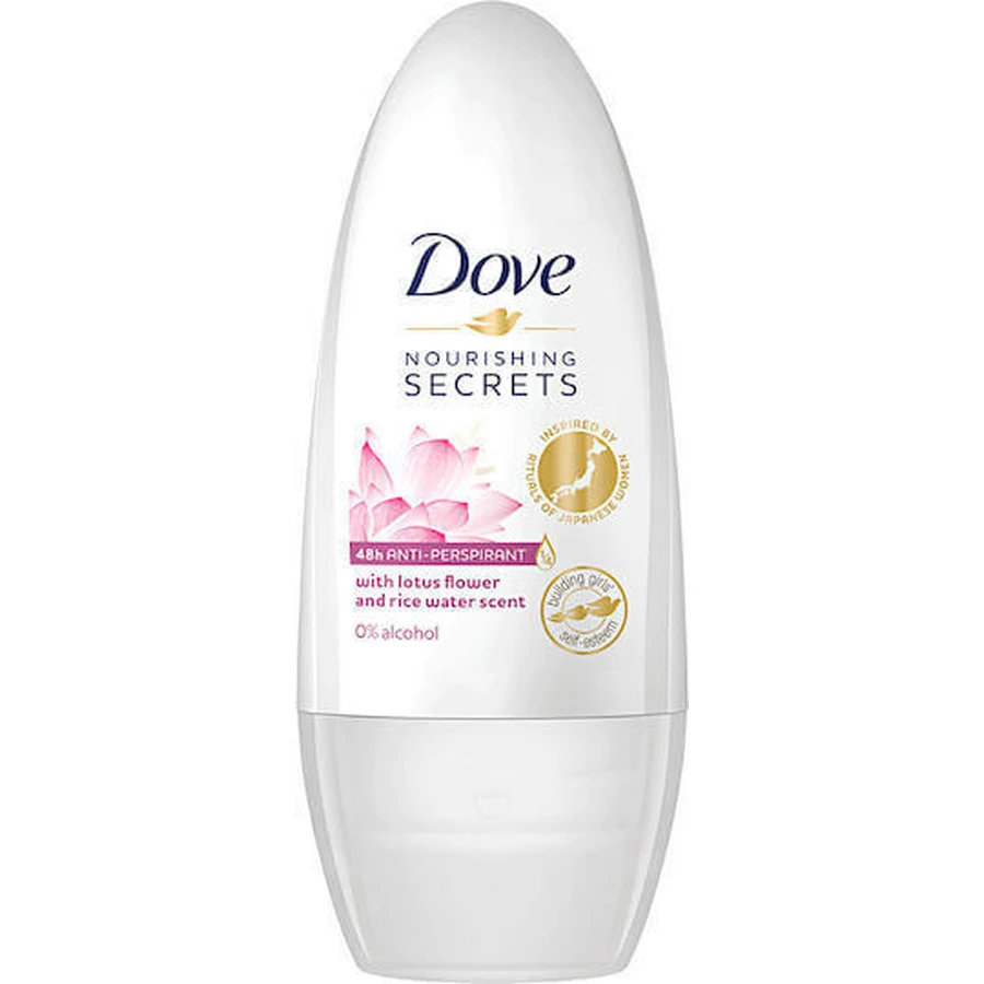 Дезодорант Dove Nourishing Secrets Квітка лотоса та рисова вода дезодорант-рулон 48 год 50 мл: ціни та характеристики