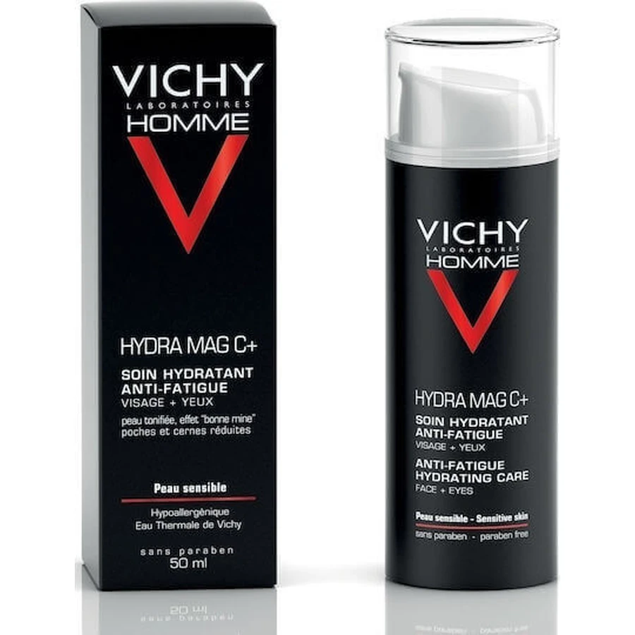 Зволожуючий гель для обличчя Vichy Homme Hydra Mag C+ для чоловіків з вітаміном С 24 години 50 мл: ціни та характеристики