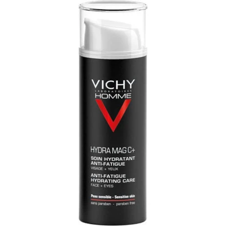 Зволожуючий гель для обличчя Vichy Homme Hydra Mag C+ для чоловіків з вітаміном С 24 години 50 мл: ціни та характеристики