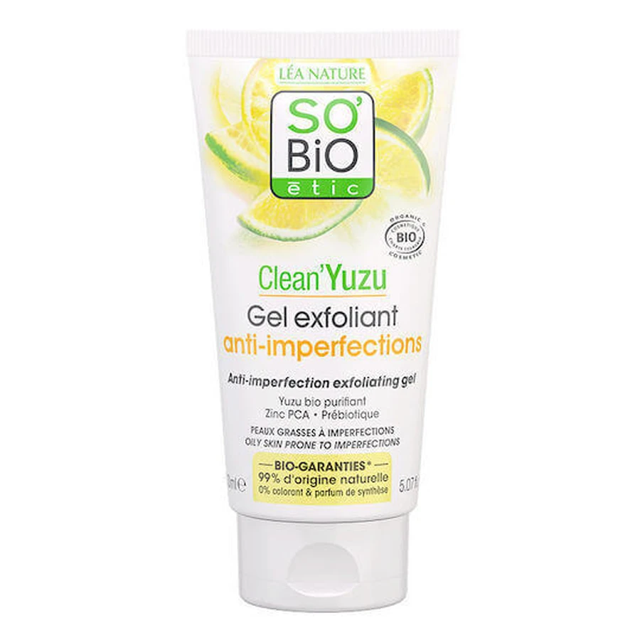 So'Bio Etic Clean'yuzu Clean'yuzu Отшелушивающий гель для лица 150 мл: цены и характеристики