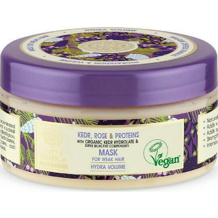 Відновлююча маска для волосся Natura Siberica Kedr Rose & Proteins 380 гр: ціни та характеристики