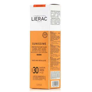 Lierac Sunissime BB Fluid Anti Age Глобальний золотистий сонцезахисний крем для обличчя SPF30 з пігментом 40 мл