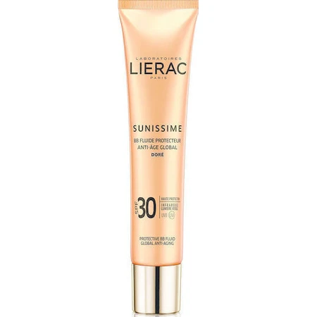 Lierac Sunissime BB Fluid Anti Age Глобальний золотистий сонцезахисний крем для обличчя SPF30 з пігментом 40 мл: ціни та характеристики