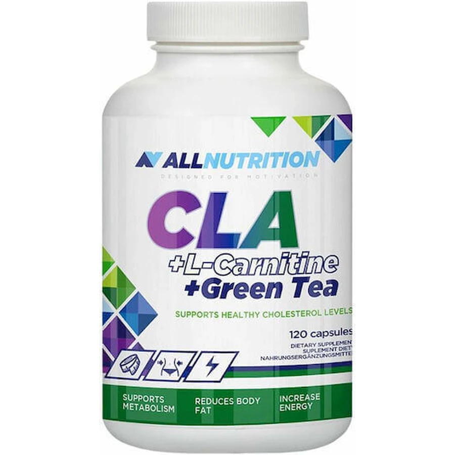 AllNutrition CLA L-карнітин з зеленим чаєм без смаку 120 капс.: ціни та характеристики