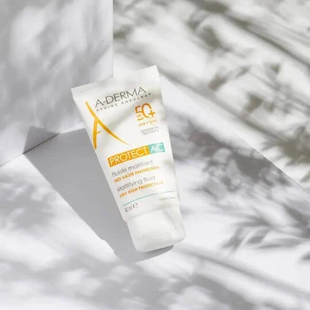 A-Derma Protect AC Сонцезахисний крем для обличчя SPF50 40мл: ціни та характеристики