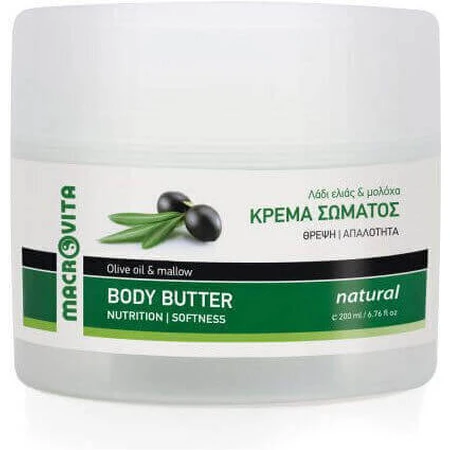 Macrovita Natural Body Зволожуючий крем для тіла для всіх типів шкіри 200мл: ціни та характеристики