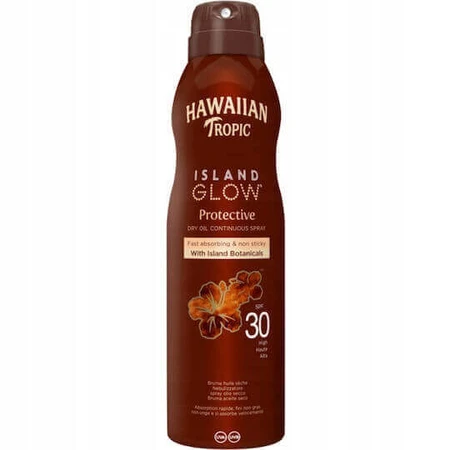 Hawaiian Tropic Island Glow Hawaiian Tropic Island Glow Водостойкое защитное масло для лица и тела с SPF30 в спрее 177 мл: цены и характеристики