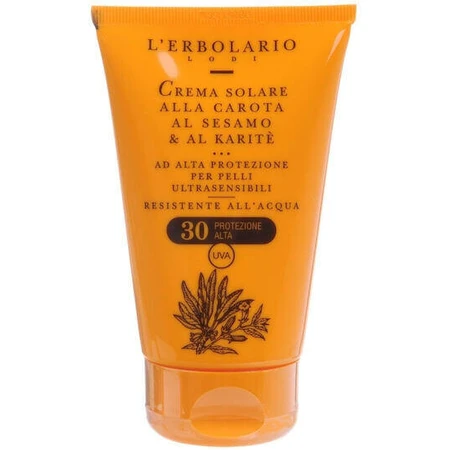 L' Erbolario Солнцезащитный крем с морковью, кунжутом и ши для тела SPF30 125 мл: цены и характеристики