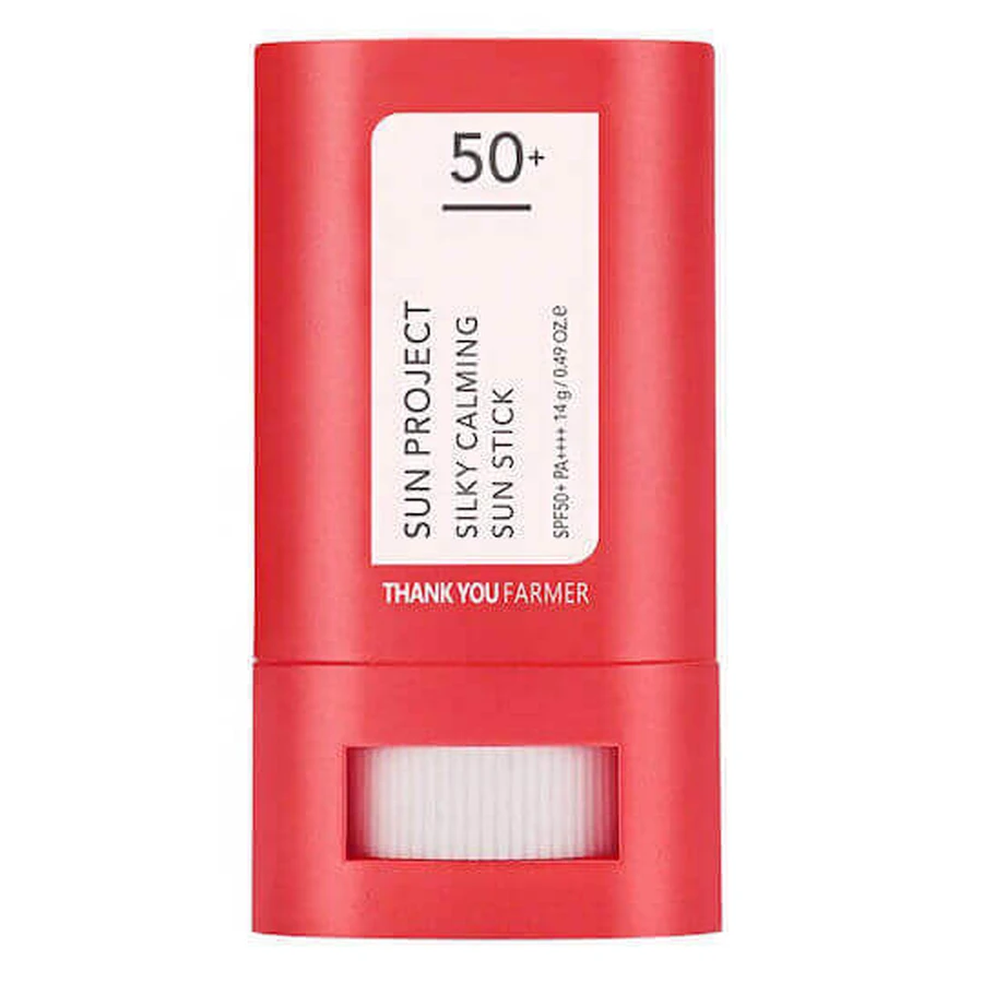 Сонцезахисний крем для обличчя Thank You Farmer Sun Project Шовковистий заспокійливий SPF50 14 г: ціни та характеристики