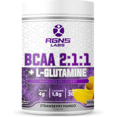 RGNS BCAA & L-Glutamine 300 гр Клубничное манго: цены и характеристики