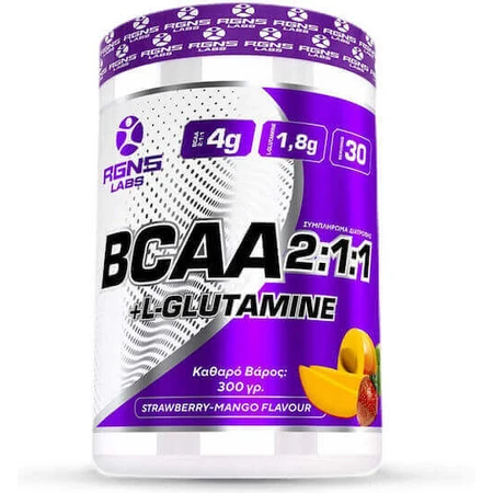 RGNS BCAA & L-Glutamine 300 гр Клубничное манго: цены и характеристики