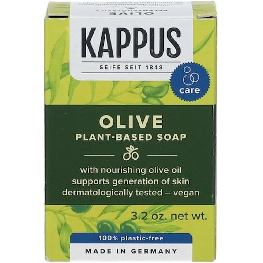 Kappus Naturals Органічне мило з оливковою олією 100 г, ніжний очищувальний брусок для сяючої шкіри: ціни та характеристики