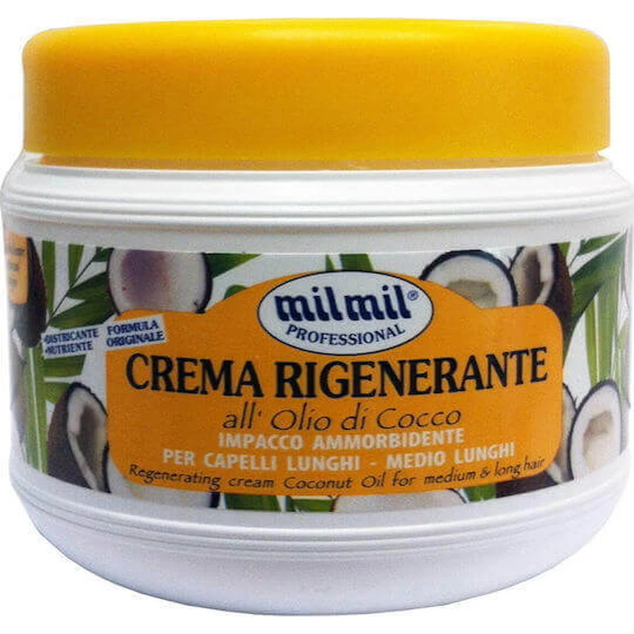 Milmil Professional Crema Rigenerante All'olio Di Cocco відновлююча маска для волосся 500 мл: ціни та характеристики