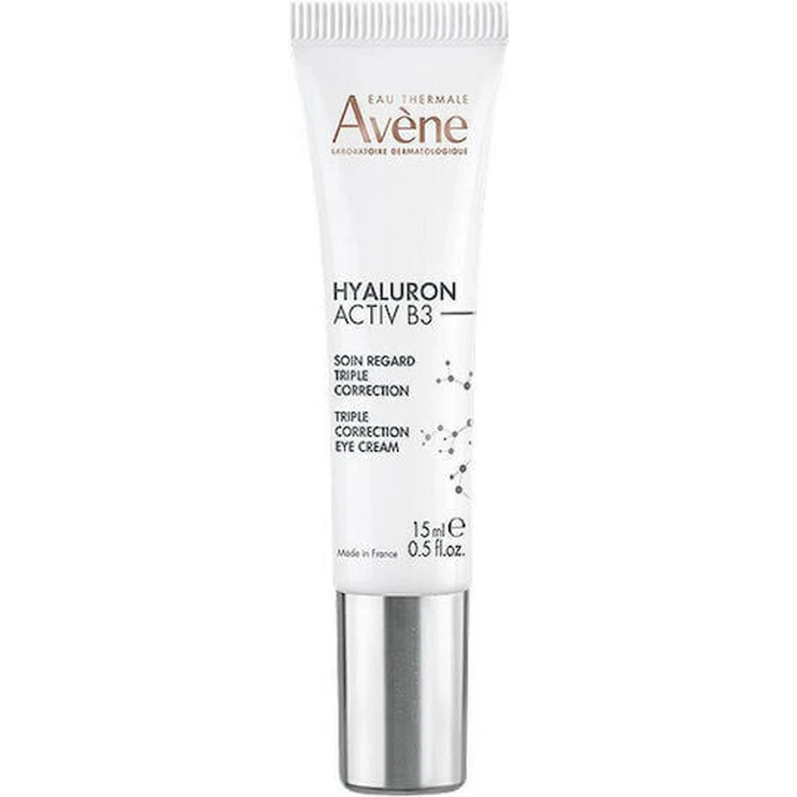 Eau Thermale Avène Hyaluron Activ B3 Hyaluron Acid Eye Cream Антивіковий і тонізуючий крем для шкіри навколо очей з гіалуроновою кислотою 15 мл: ціни та характеристики