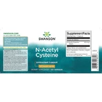 Swanson N-Acetyl Cysteine 600 мг 100 капсул без ароматизаторов: цены и характеристики