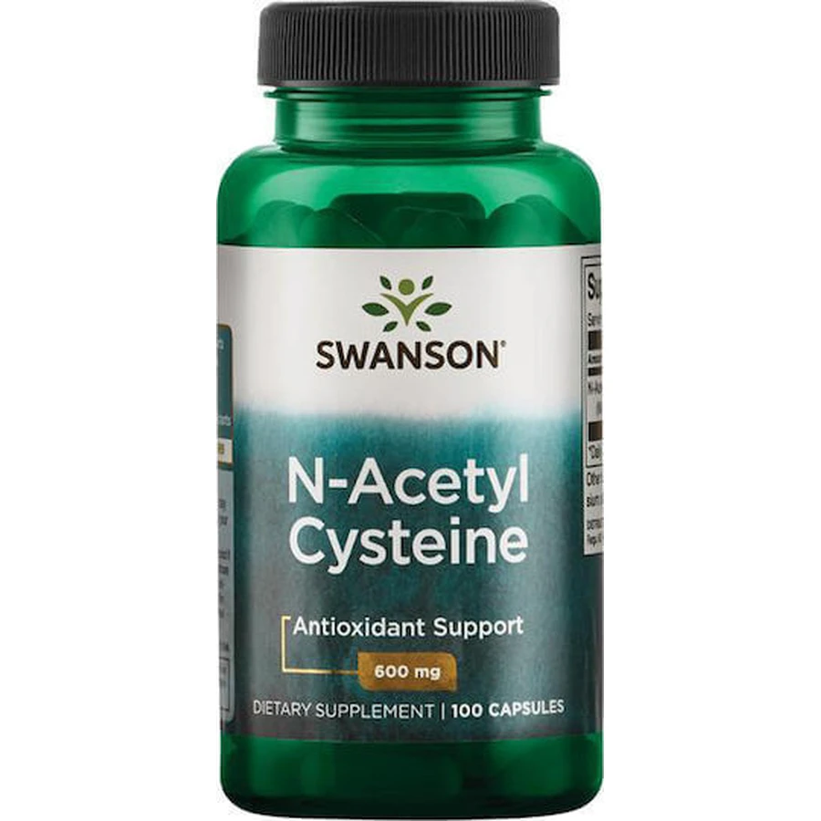 Swanson N-Acetyl Cysteine 600 мг 100 капсул без ароматизаторов: цены и характеристики